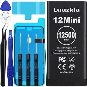 12500mAh (2025 New Upgrade) Battery Compatible with iPhone 12 Mini